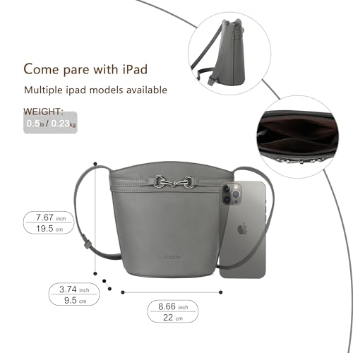 Gladdon Small Crossbody Purses for Women Mini Bucket Shoulder Bags PU Leather Clutch Bag2