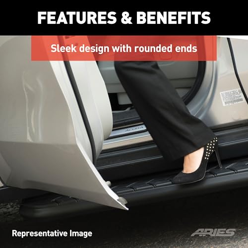 ARIES AeroTread estribos SUV acero negro 67 pulg miniatura 5