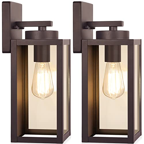 BesLowe Outdoor Wall Light Fixtures Oil-Rubbed Bronze Wall Lanterns