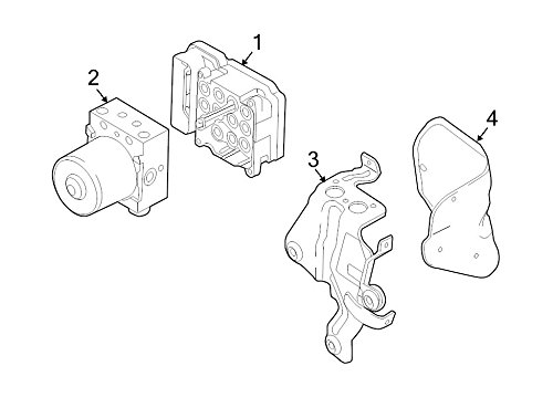 Ford 9L8Z-2C219-F, ABS Control Module