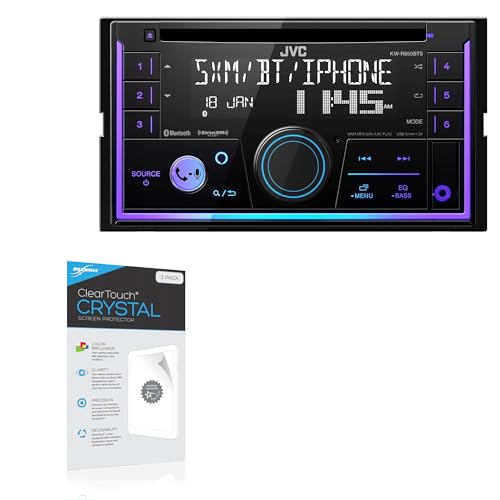 BoxWave Screen Protector Compatible With JVC KW-R950BTS - ClearTouch Crystal (2-Pack), HD Film Skin - Shields From Scratches