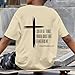 KEEVICI Boys Christian Graphic Tees God Jesus Shirts for Kids Cross Faith Bible Verse Inspirational Religious Cotton T Shirt(Apricot,130)
