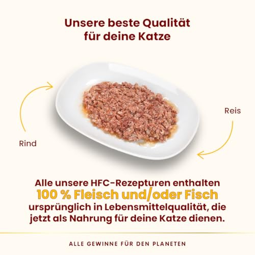 Almo Nature HFC Natural Katzenfutter nass -Rind 24er Pack (24 x 70g)