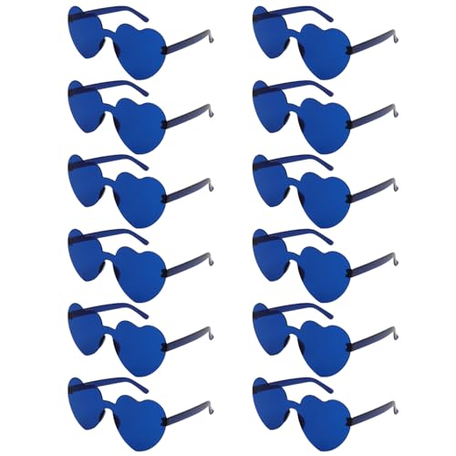 Image of Heart Sunglasses 12 /18 /24 Pcs Heart Shaped Glasses for Women Cute Funny Party Glasses Party Favors Accessories