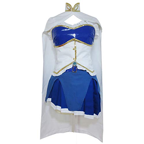 Xiao Wu Puella Magi Madoka Magica Sayaka Miki Magical Girl Form Dress Cosplay Costume (Female XS) White,Blue