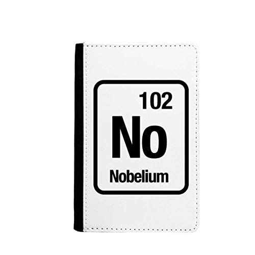 Passeport No Nobelium étui portefeuille de voyage motif chimie en avion