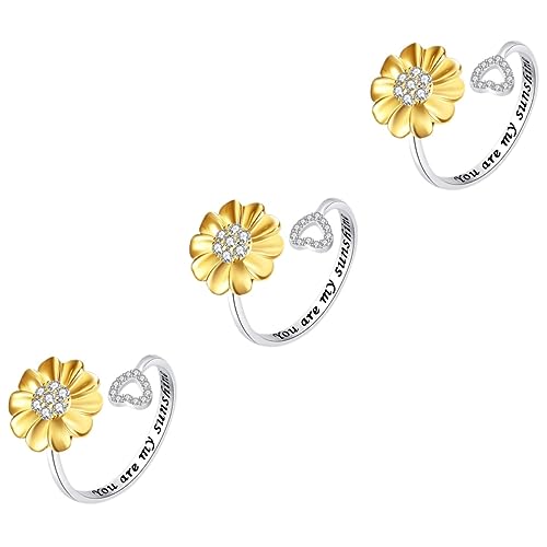 WHZHDMA Ring Thumb Silver Engagement Bracelet Stack Gold Bracelets for Women Fidget Hoops Sizer Jewelry Rings Hand Ladies Alloy