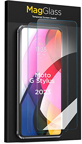 Protecteur d'écran Moto G Stylus 2023 magglass sans bulles pour éviter les rayures de clés