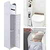 80cm High Slim Bathroom Storage Cabinet