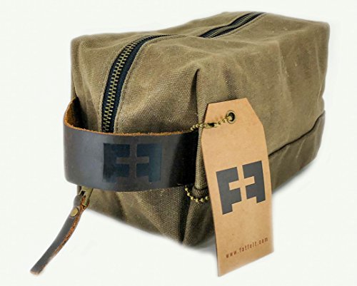 Durable Waxed Canvas DOPP KIT for Everyday Adventures2