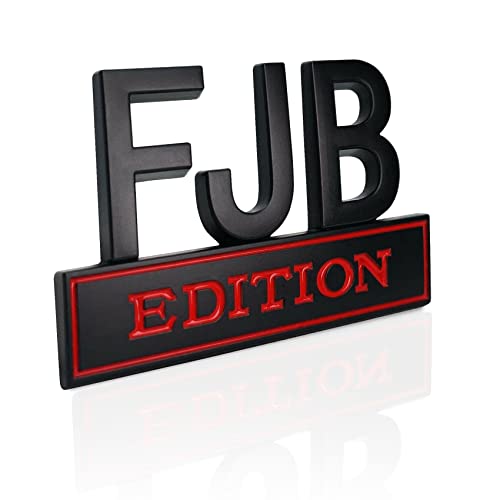 Fjb Edition Car Emblem, 3D Letters Fjb Car Edition Emblem, Car Decal 3D Raised Letters Bumper Sticker, 3D Decals Tailgate Insert Letters Alloy Car Truck Accessories Badge Fit For Cars Bumper Window #TOP8