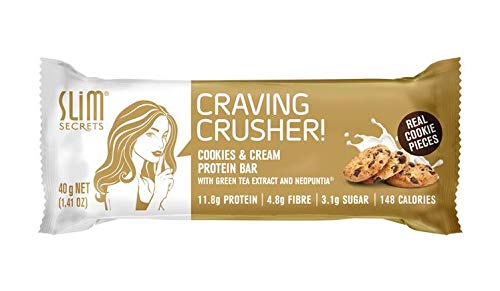 スリムシークレット プロテインバー クッキー&クリーム 40g×12本 SLMC