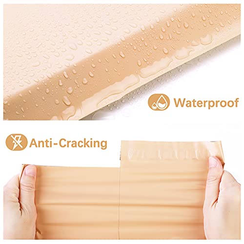 Image of Metronic Poly Mailers 14.5x19 100 Pack, Large Shipping Bags for Clothes | Strong Adhesive Waterproof Tearproof Mailing Bags, Shipping Envelopes, Packaging Bags, Clothing, Small Business, Champagne.