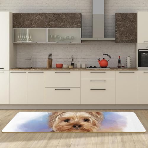 Tapete de cocina lavable de 2 piezas para pasillo y cuarto de lavado 3