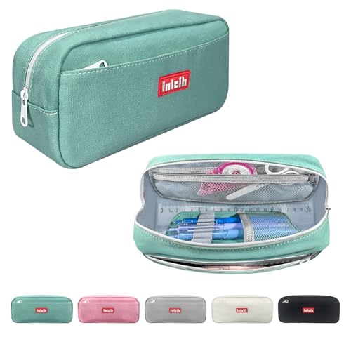 inlcih Pencil Case Large Capacity pencil pouch cute pencil case stationery supplies pencil bags School Supplies for Student Teen Girs Boys (green)