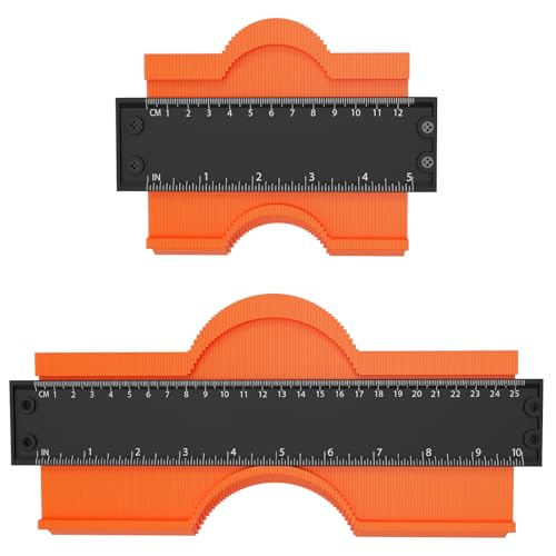 Jauge de contour avec verrou 12,7 et 25,4 cm pour bricolage et mesure de profil précise