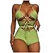 Roxy - Bikini a due pezzi, scollo a V, con scollo a V, con push-up, reggiseno push-up, bandana da surf, costume da bagno e da bagno