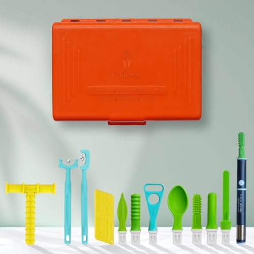 Image of Special Kit - Sensory Integration, Speech & Feeding Therapy Tools | Includes..Oro Moto Vibration brash, Pointer Spoon, Tongue Depressor, Wee Round Tip, Wee Round Textured, Soft Pointer, Uni Tip, Talk-Seal, Tongue Lateralization, Lip Seal, Chewy Tube Yellow Pack of 1 Kit