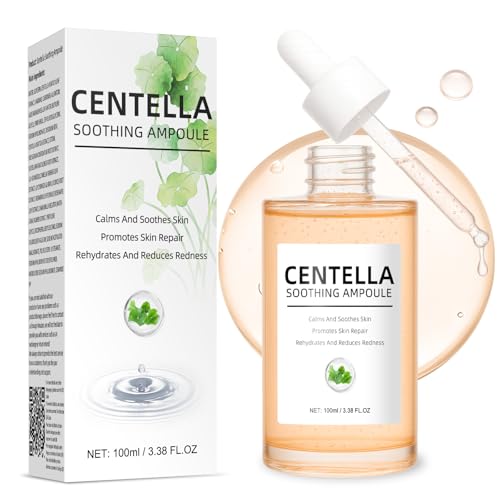 Erigathe Centella Serum Facial, 100ml Centella Asiatica Serum Para todo tipo de piel, Suero Hidratante Facial de Hidratación Profunda:Reduce la Rojez, Unifica el Tono y Anti-Arrugas