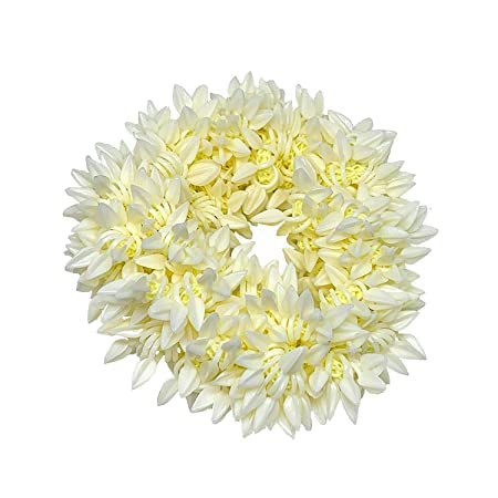 Miniatura 2 de BlueQueen Flores de pelo de jazmín indio, gajra perfectas para mujer, accesorios para el cabello de mujer, joyería de flores artificiales de gajra