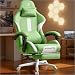 GTRACING Gaming Chair with Speakers Bluetooth Music Racing Chair Audio Heavy Duty Ergonomic Office Computer Desk Chair GT890M White
