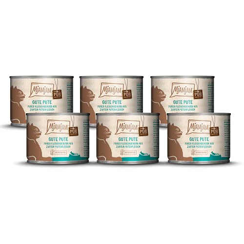 MjAMjAM - Premium Nassfutter für Katzen, 6er Pack (6 x 200 g) & Premium Nassfutter für Katzen - saftiges Huhn an leckeren Möhrchen, 6er Pack (6 x 200 g)