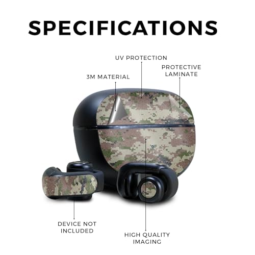 Image of Glossy Glitter Skin Compatible with Bose Ultra Open Earbuds - Urban Camo - Premium 3M Vinyl Protective Wrap Decal Cover - Easy to Apply | Crafted in The USA by MightySkins