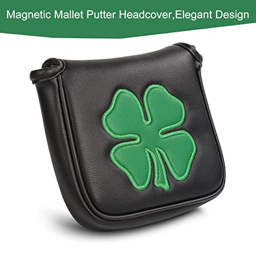 image for GonaFit Golf Club Mallet Putter Headcover - Mallet Putter Cover for Ta