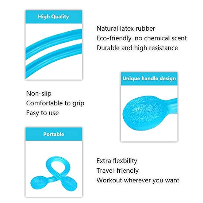 KEVENZ Pedal Resistance Band, 4-Tube Natural Latex Yoga Pedal Puller Resistance Band Comes with Elastic Pull Rope, Fitness Equipment for Abdomen, Waist, Arm, Yoga Stretching Slimming Training