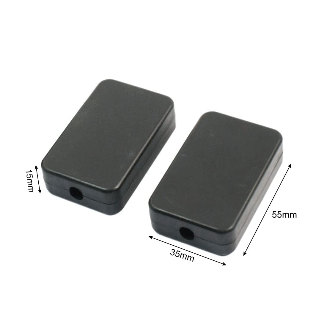 uxcell 5pcs Waterproof Plastic Electric Project Case Junction Box 55x35x15mm