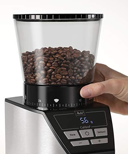 Melitta 1027-01 Grinder CALIBRA EU, 160 W, Black/Stainless Steel