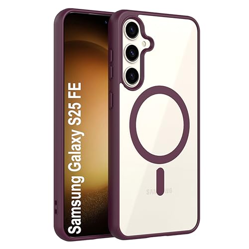 Image of Zapcase Back Case Cover for Samsung Galaxy S25 FE | Compatible for Samsung Galaxy S25 FE Back Cover | Scratch-Resistant Back Cover | Wine Red