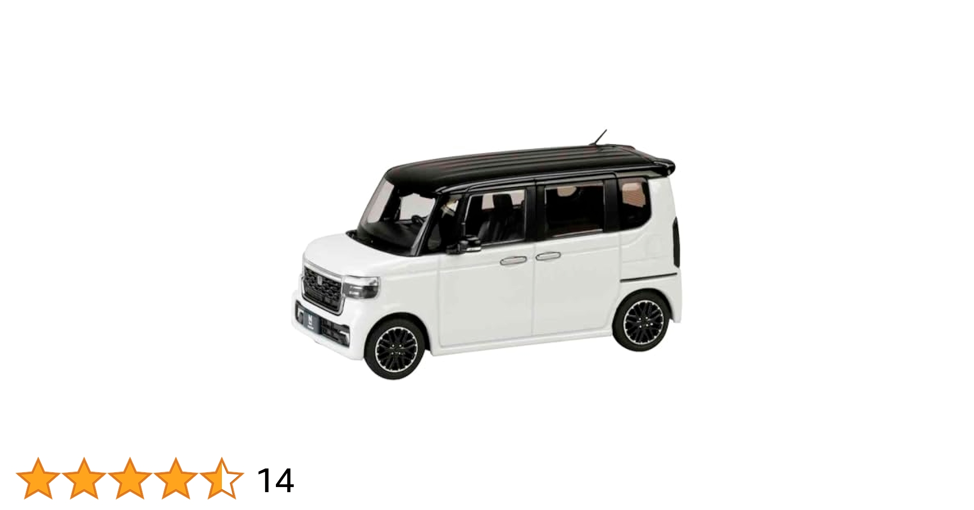 1/43スケールN-BOX ホワイトパール＆ブラック ツートンカラー　ミニカー Amazon.co.jp: 1/43 Honda N-BOX CUSTOM Platinum White Pearl