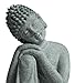 Little Buddha Statue for Home - Handmade Stone Meditation Sitting Buddha Figurine, Buddah, Buda, Budda, Baby Buddha Statue Indoor/Outdoor, Buddha Decor & Gifts, Buddhas, Buddha Sculpture