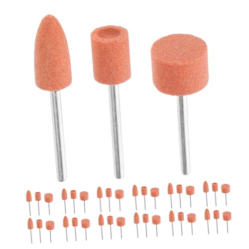 Gatuida 45 piezas Cabezales Abrasivos para Amoladora Mini Eléctrica Accesorios Pulido y Lijado Piedra Esmeriladora para Jade y Metales Herramientas Rotativas Versátiles para Bricolaje