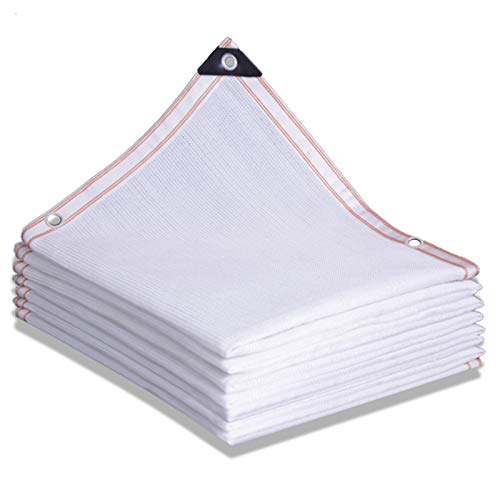 Red de protección solar de 6 x 7 m para piscina al aire libre, invernadero, patios, coches, jardines, aislamiento térmico transpirable y protección UV