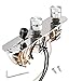 LAMSAM Prewired Guitar Control Plate Assembly, Loaded 3-way Blade Switch Double Push Pull Potentiometer Pot Speed Knobs for Telecaster Style Electric Guitars, Chrome