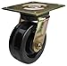 Swivel Plate Caster, 1200 lb, Plate Type D