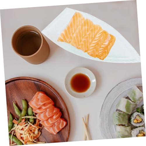 Plato acrílico para sushi estilo japonés 39x19x5 cm miniatura 6