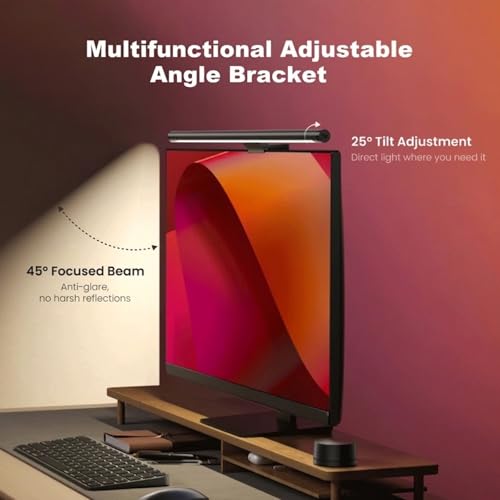 Image of YEELIGHT Monitor Light Bar RGB Backlight, Ra98 Computer Lamp Works with Matter & Alexa for Home Office Gaming, 350LM Dimmable No Glare Eye-Care LED Screen Bar, USB Desk Lamp with Screen & Music Sync