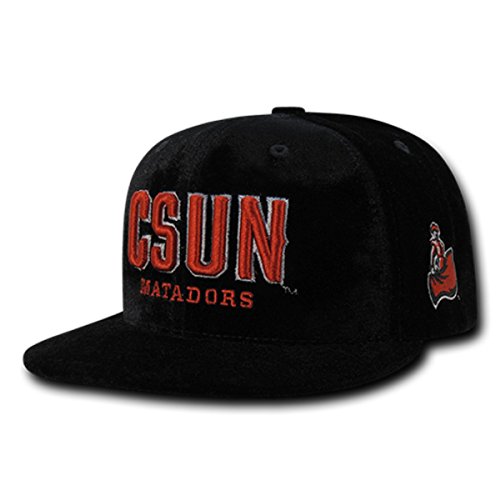 W Republic NCAA Cal State Northridge Matadors Velvet Snapback, One Size, Black