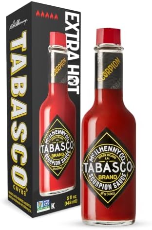 TABASCO Brand Scorpion Hot Sauce, Extra Hot, 5 Oz Glass Bottle (1-Pack)