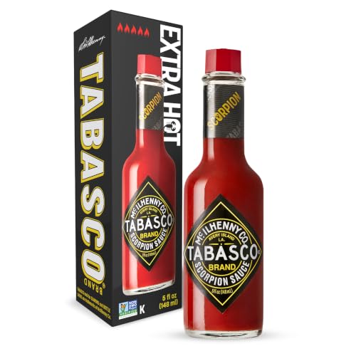 TABASCO Brand Scorpion Hot Sauce, Extra Hot, 5 Oz Glass Bottle (1-Pack)