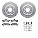 Dynamic Friction Company Front Geospec Brake Rotors with 5000 Advanced Brake Pads includes Hardware 4512-48120
