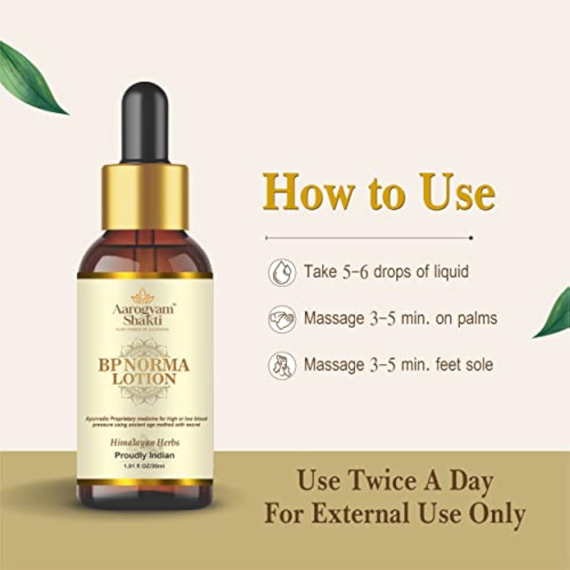 Vedobi Ayurvedic BP Norma Lotion (30ml), Health Product
