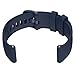 Verbstel Silicone Watch Bands Quick Release Premium Soft Rubber Replacement Straps for Men and Women 18mm 20mm 22mm (22MM, Deep Blue/Black)