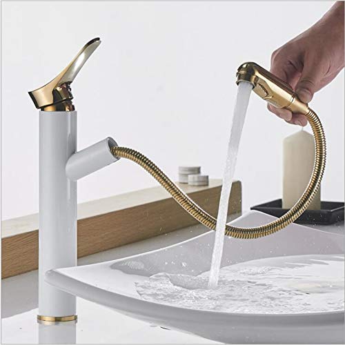 Robinet de lavabo extractible pour nettoyer facilement votre vasque de salle de bain