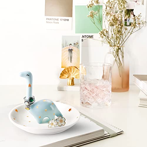 Image of PUDDING CABIN Dinosaur Ring Holder for Jewelry, Gifts for Women Girls Birthday Wedding Graduation Valentines Bday Gift, Jewelry Dish Tray for Rings Bracelets Necklace Organizer
