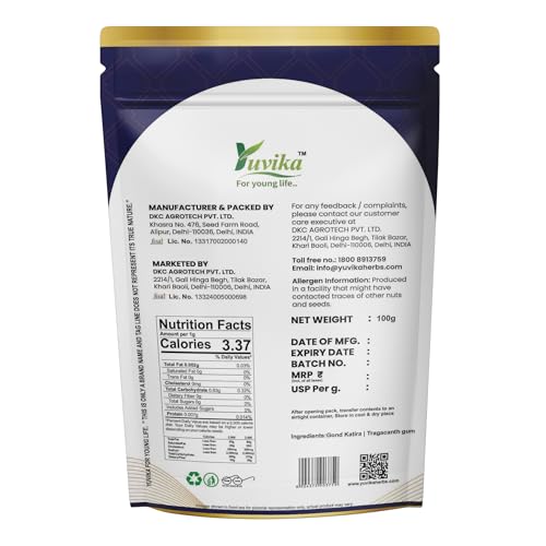 YUVIKA Gond Katira - Tragacanth Gum 100 Grams