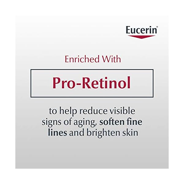 Eucerin Q10 Anti-Wrinkle Night Cream + Pro-Retinol, Facial Cream for Sensitive Skin, 1.7 Oz Jar